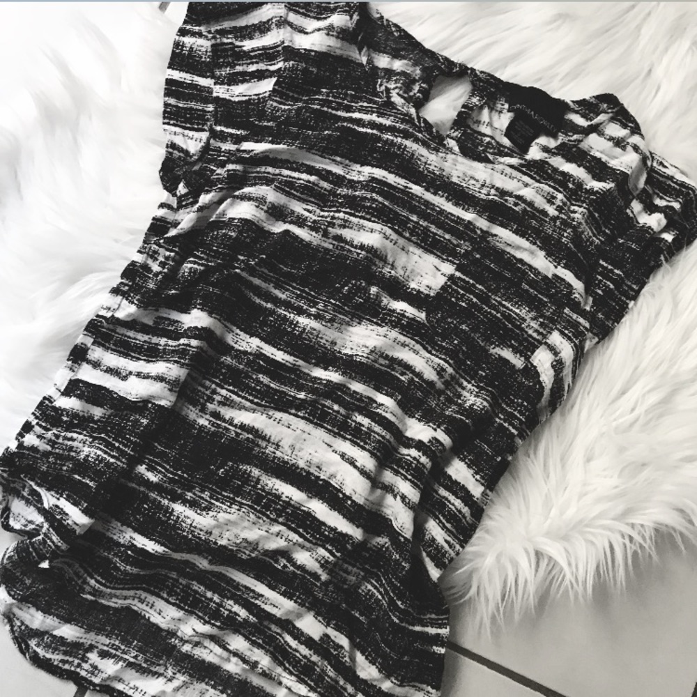 Cynthia Rowley black and white blouse